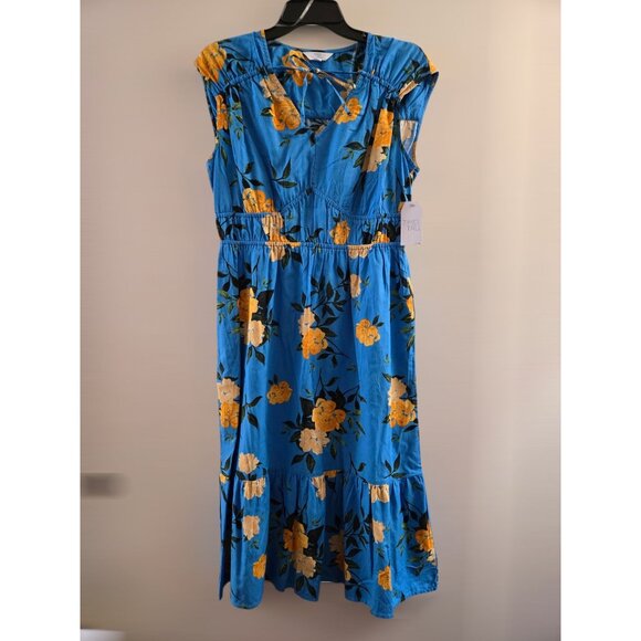 Time and Tru Women's V-Neck Midi Dress Size Small (4-6) NWT - Casual Dress - Picture 3 of 8